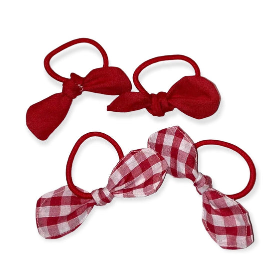 Pair of School colours bow bobbles