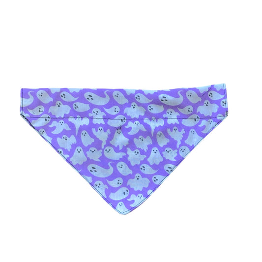 Purple ghost dog bandana