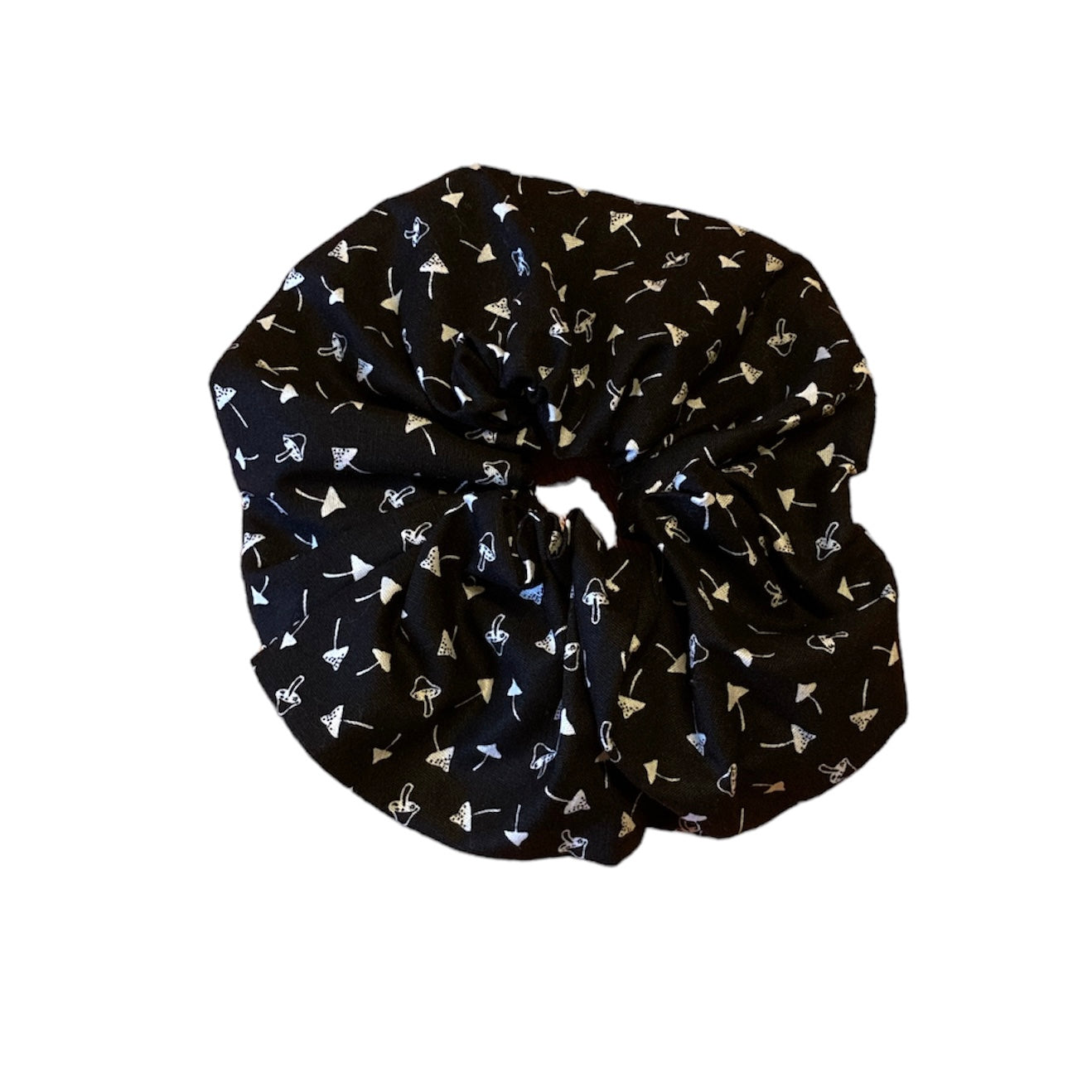 Mini mushroom pattern cotton scrunchies