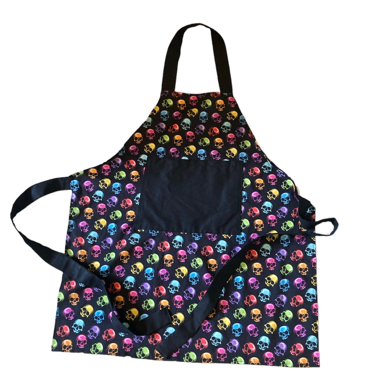 Spooky/ alternative cotton apron.