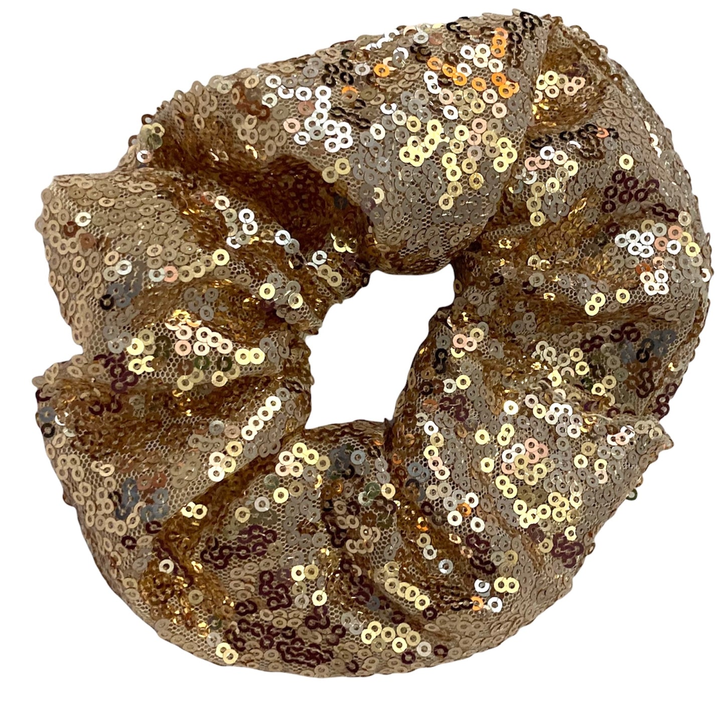 Festive sparkling sequin scrunchies