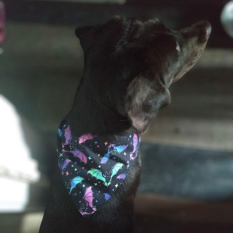 Purple ghost dog bandana