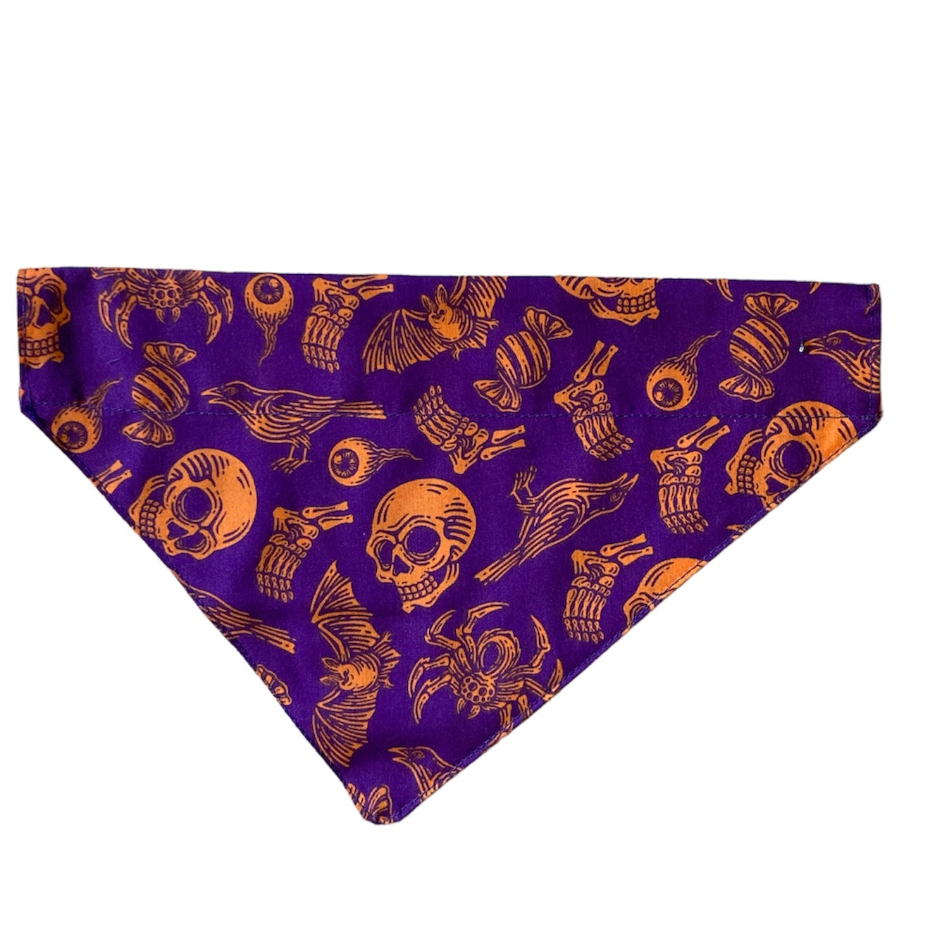 Purple and Orange Halloween dog bandana
