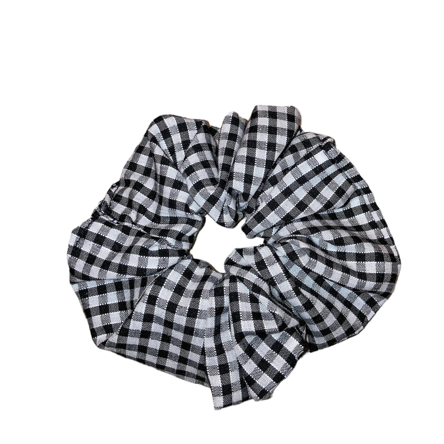 Black gingham Scrunchie