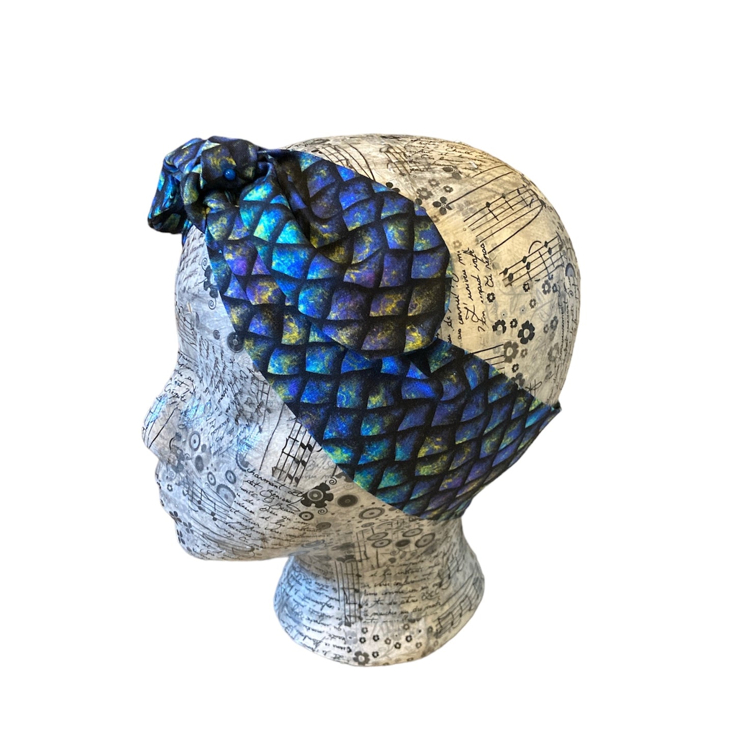 Blue dragon scales headband