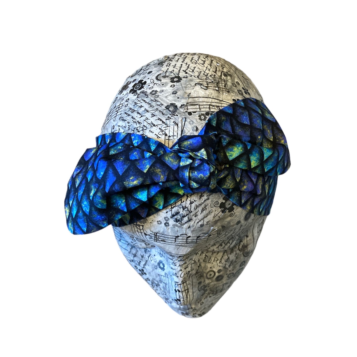 Blue dragon scales headband