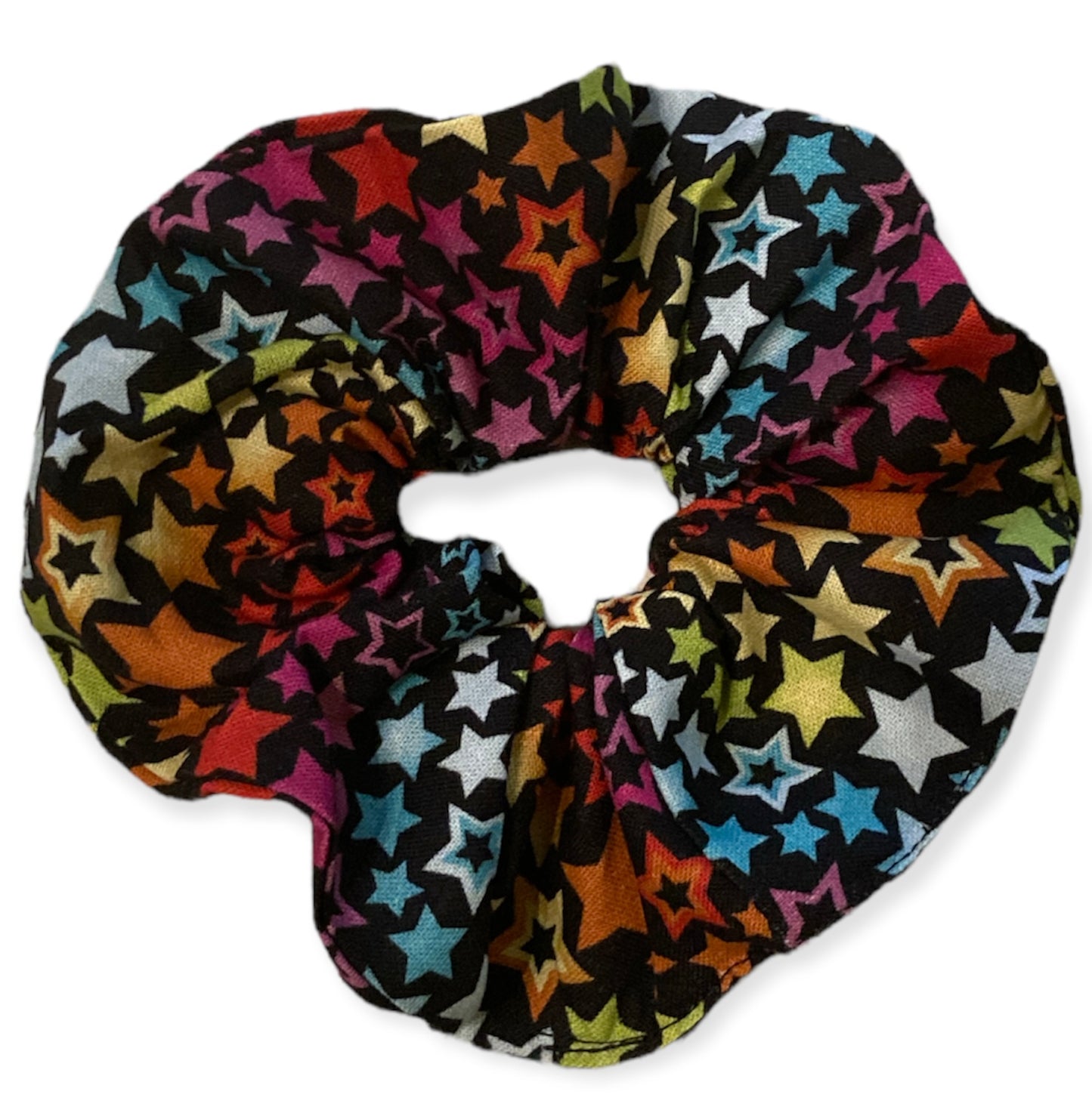Rainbow star scrunchies