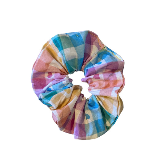 Pastel gingham Scrunchie